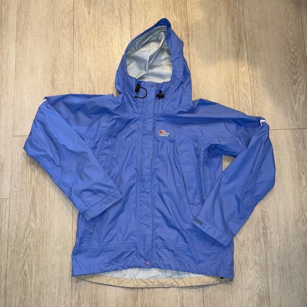Lowe Alpine Rain Jacket with Hood Blue Women's Small‎